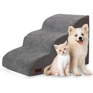 3-Step Dog Ramp and Stairs for Sofa and Chair - Non-Slip Sturdy Pet Steps